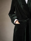 Pine Shadow Velvet Robe