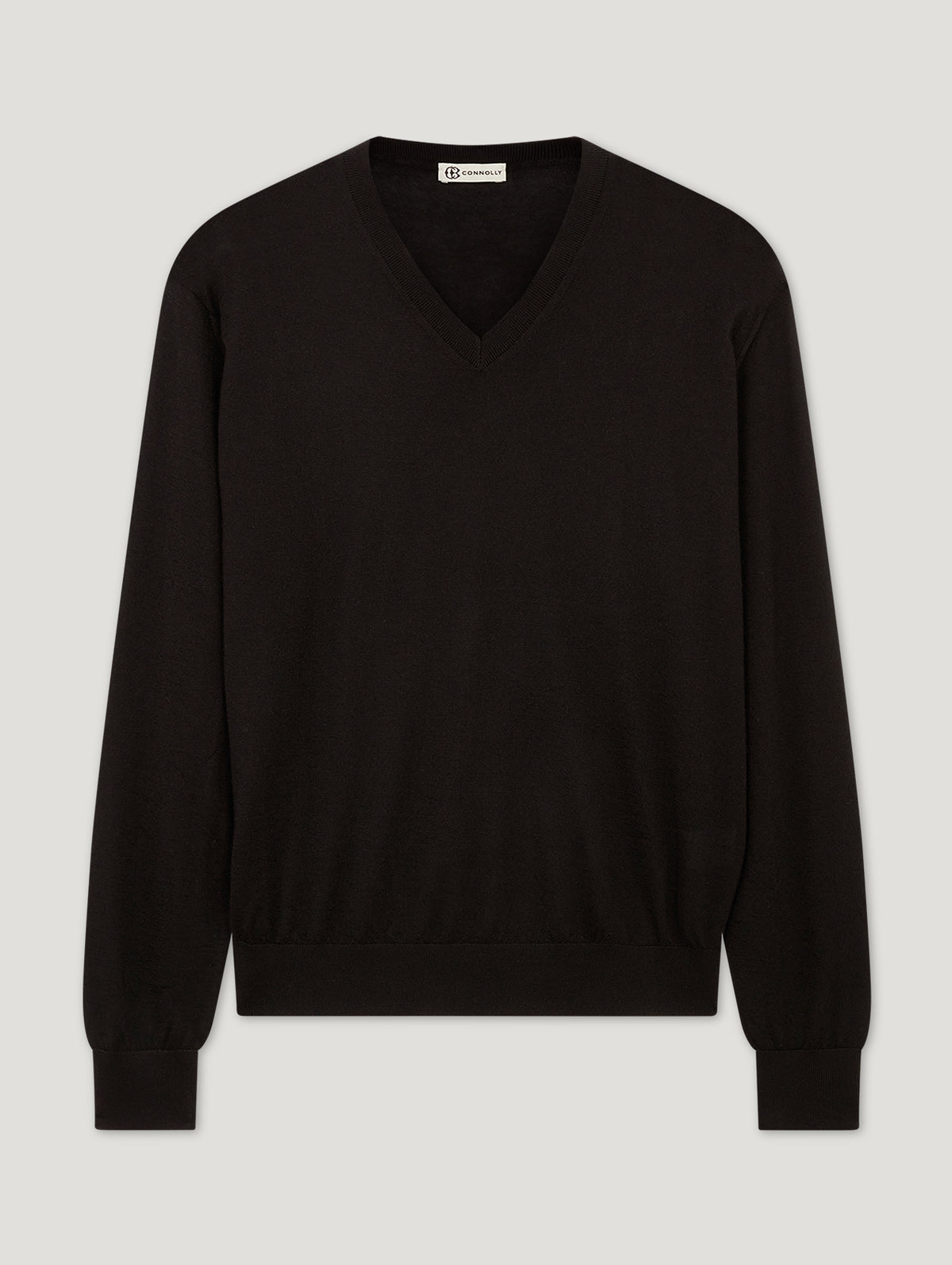 Black Voile D'or V-Neck - Connolly
