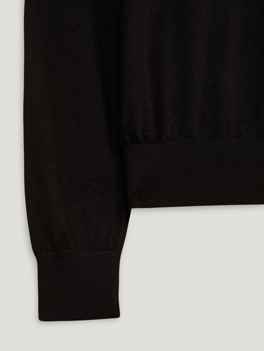 Black Voile D'or V-Neck - Connolly