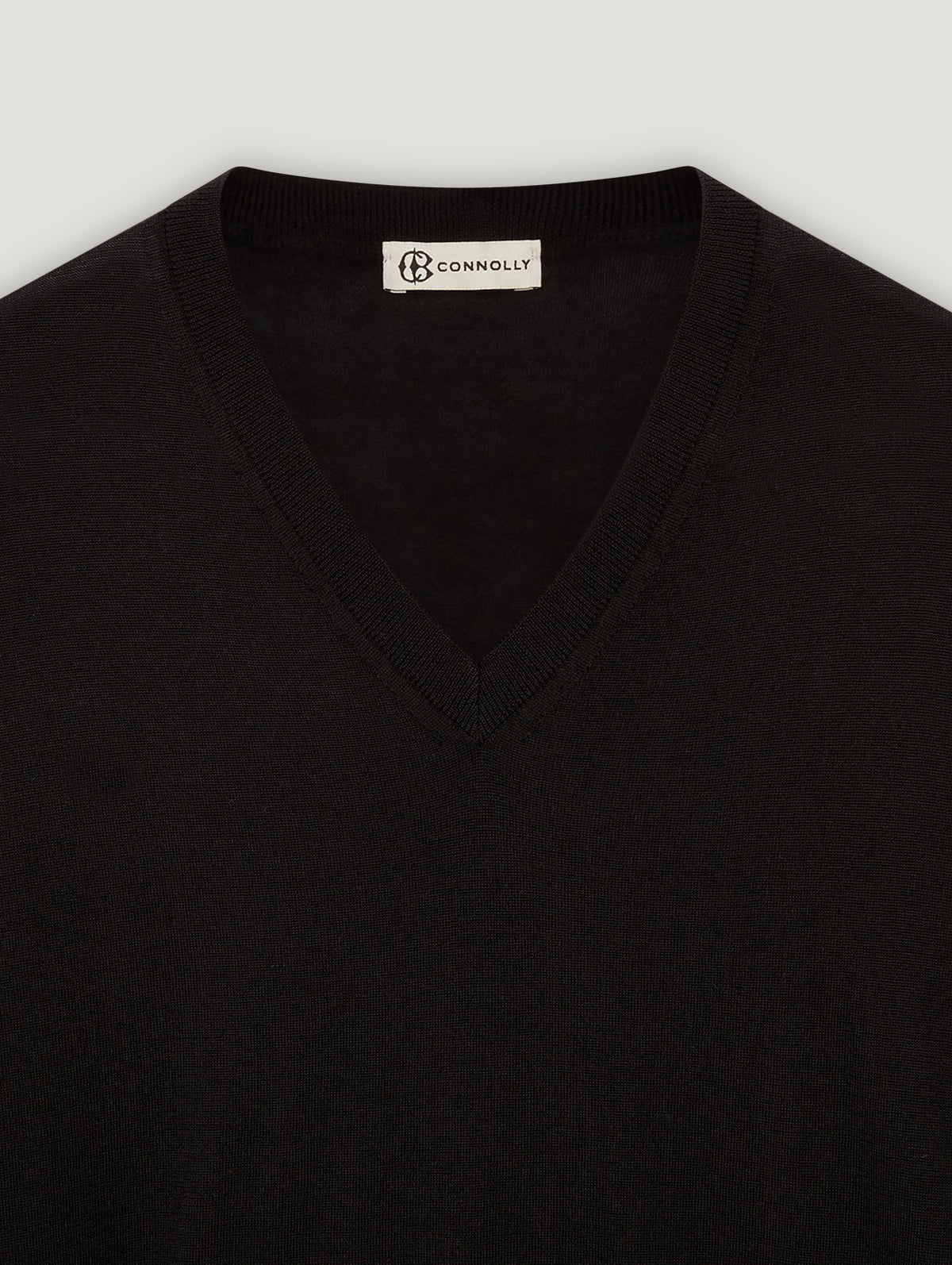Black Voile D'or V-Neck - Connolly