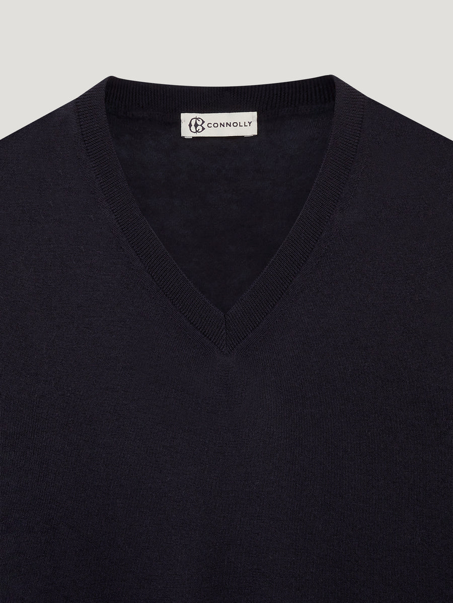 Navy Voile D'or Sweater - Connolly