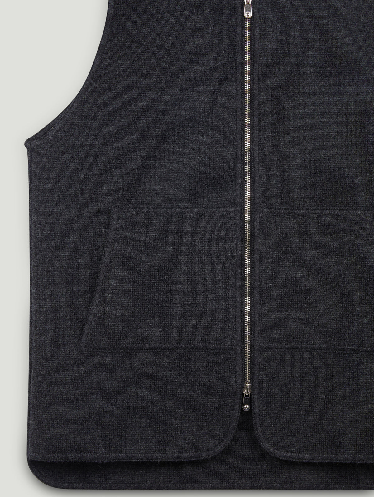 Wool Drop Back Car Vest