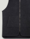 Wool Drop Back Car Vest