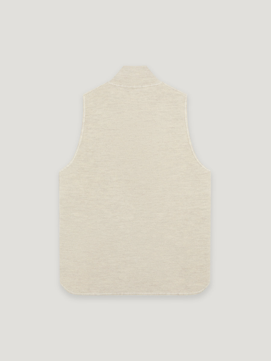 Wool Drop Back Car Vest