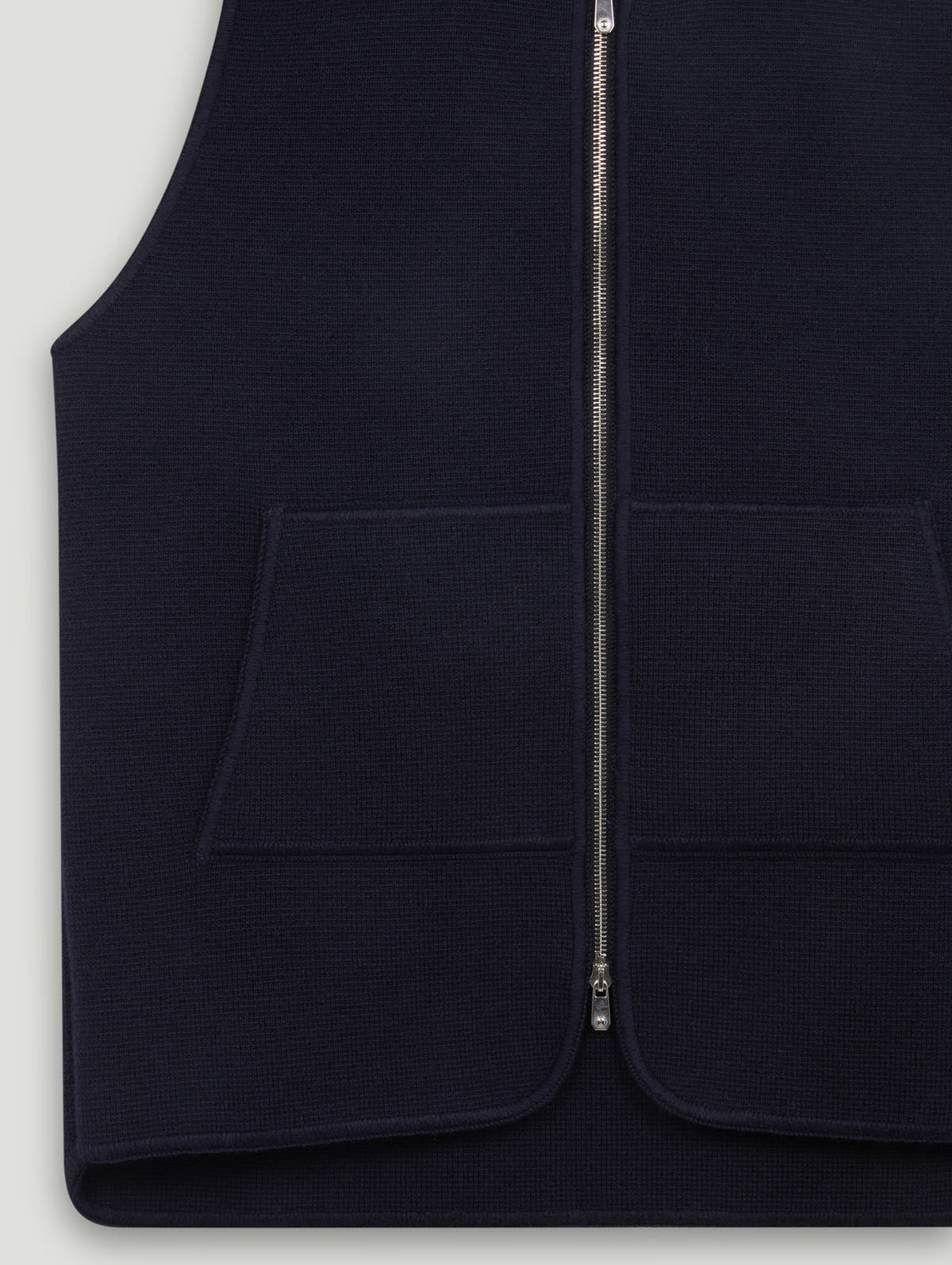 Wool Drop Back Car Vest