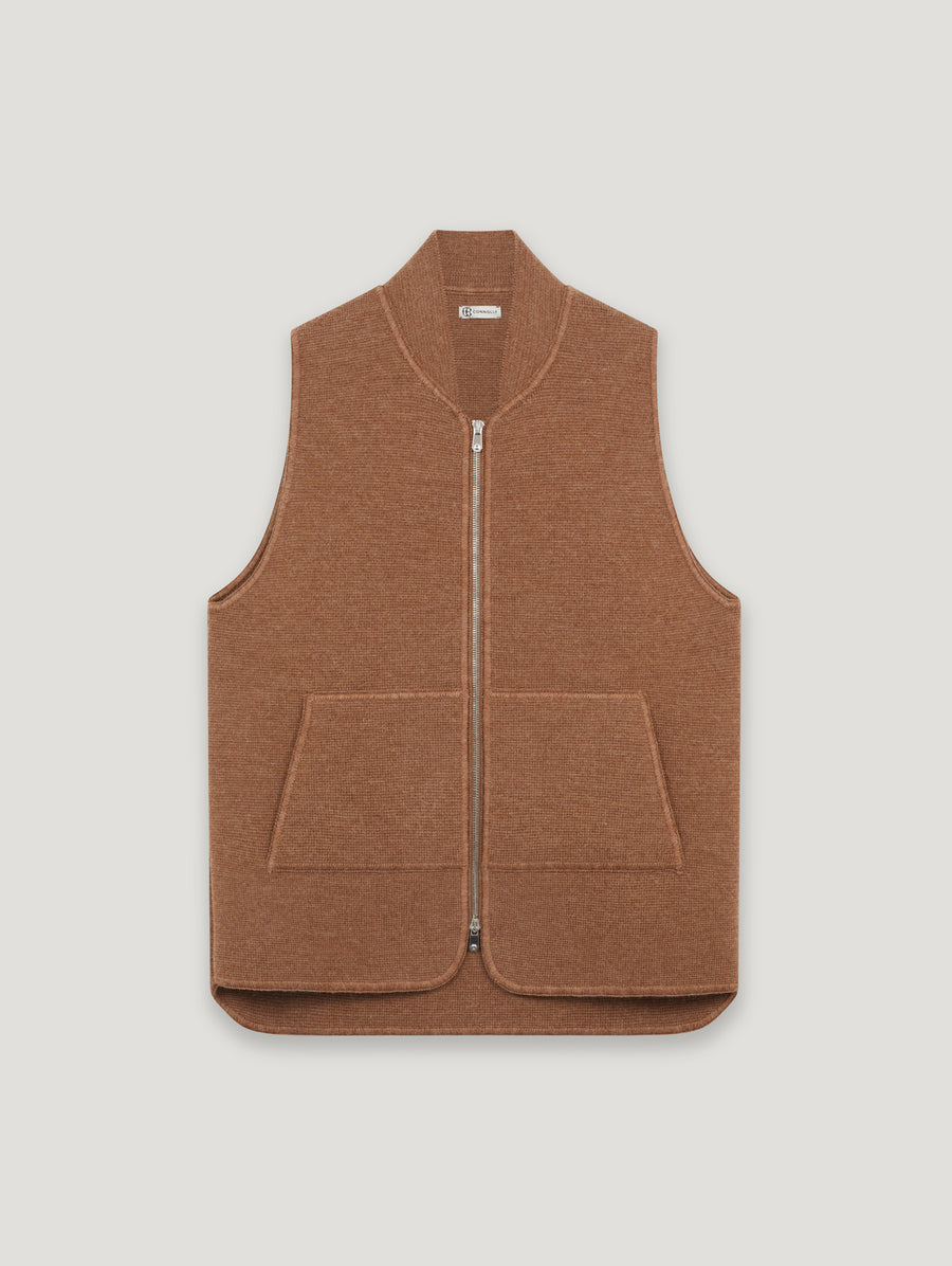 Wool Drop Back Car Vest