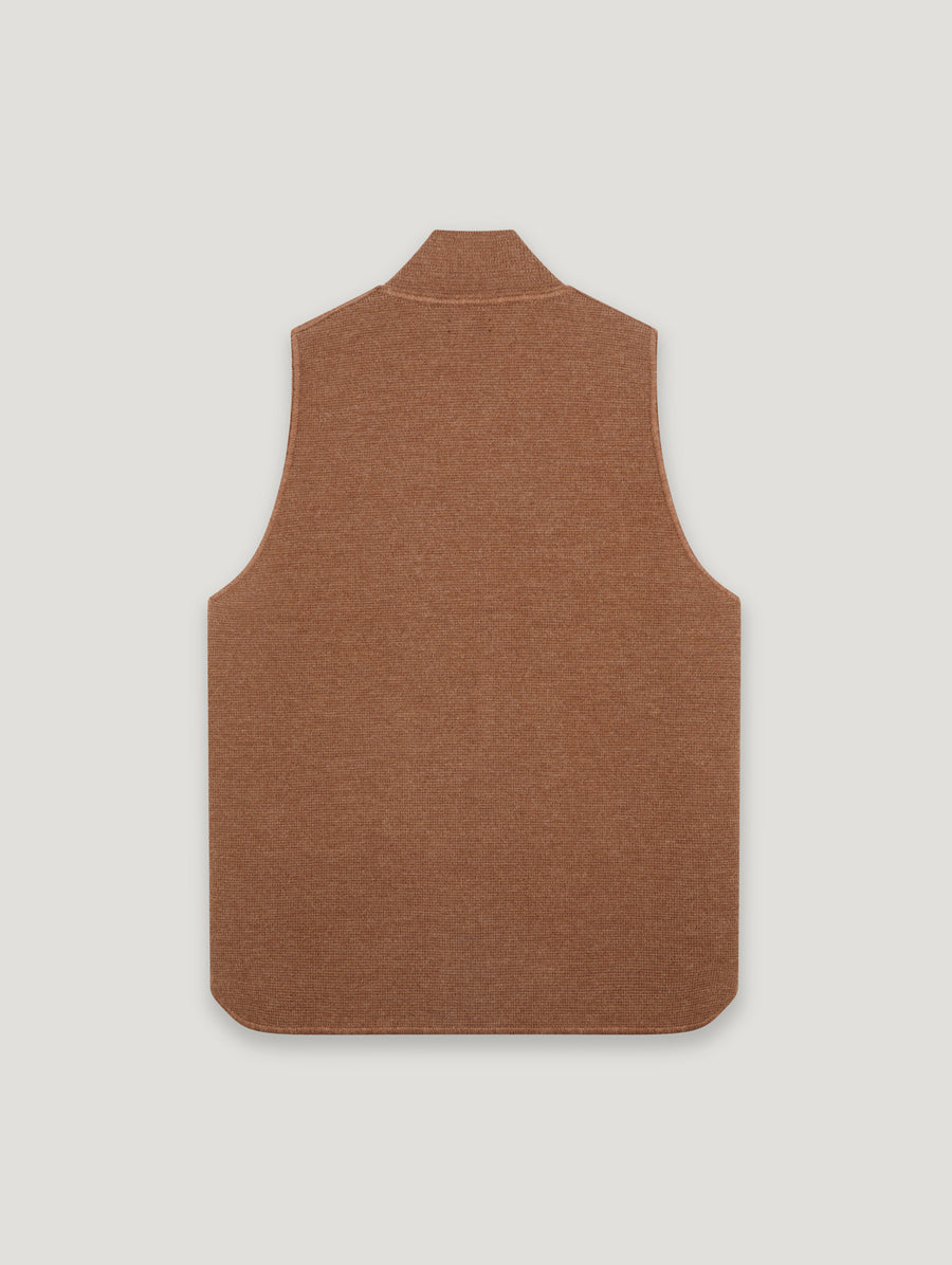 Wool Drop Back Car Vest