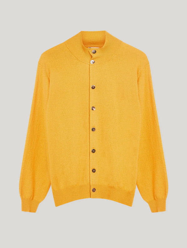 Yellow Cashmere Cardigan