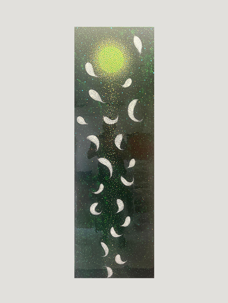 A Moonbeam Of Feathers Emarald Sky