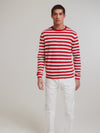 Red Rally Stripe Sweater