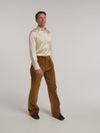 Pearl Satin Loose Fit Single Cuff Shirt