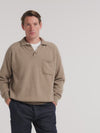 Natural Raglan Racing Polo