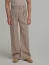 Camel Oxford Bag Trousers