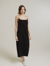 Black Silk Caddy Slip Dress