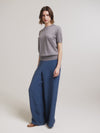 School Grey Classic Cashmere & Silk T-Shirt