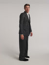 Charcoal Chalk Stripe Double Breasted Jacket