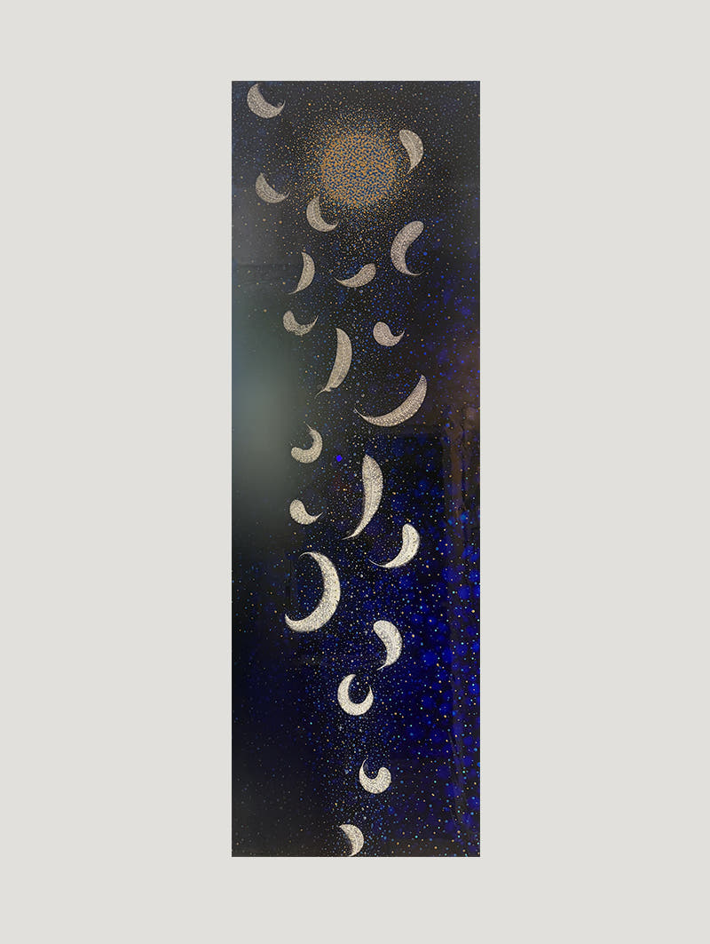 A Moonbem Of Feathers Saphire Sky