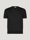 Connolly England | Black Classic Cashmere & Silk T-Shirt