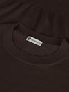 Connolly England | Dark Brown Classic Cashmere & Silk T-Shirt