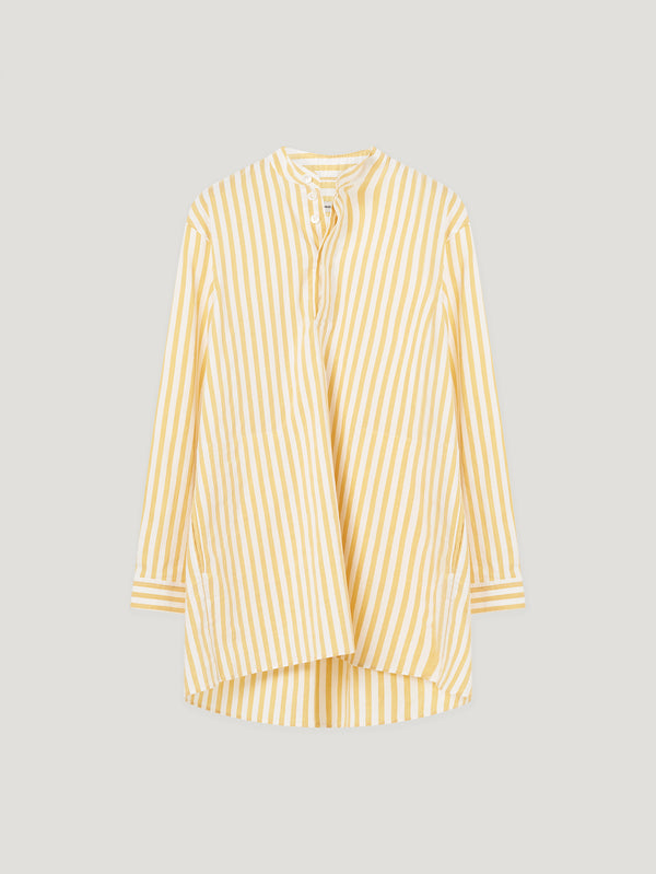 Linen/Yellow Liquette Shirt