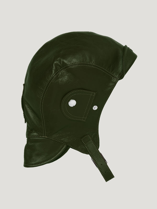 Connolly England | Green Leather Helmet