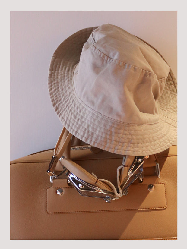 Beige Summer Bucket Hat | Cotton Bucket Hat L / 5HATS12 019