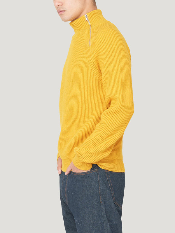 Gold Driving Sweater