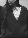 Loden Chunky Ribbed Art Cardi