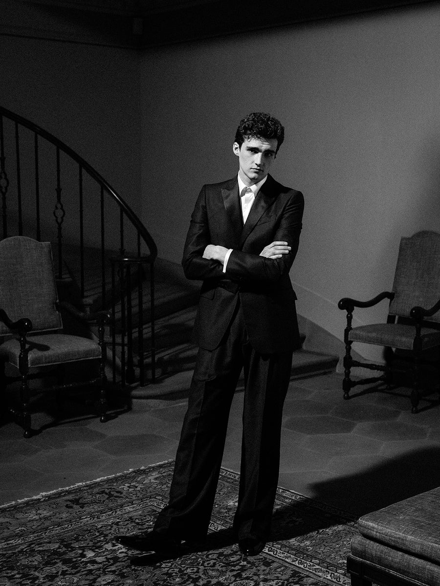 Tuxedo Single Pleat Trousers - Connolly