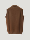 Brown Knit Waistcoat