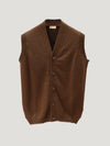 Brown Knit Waistcoat