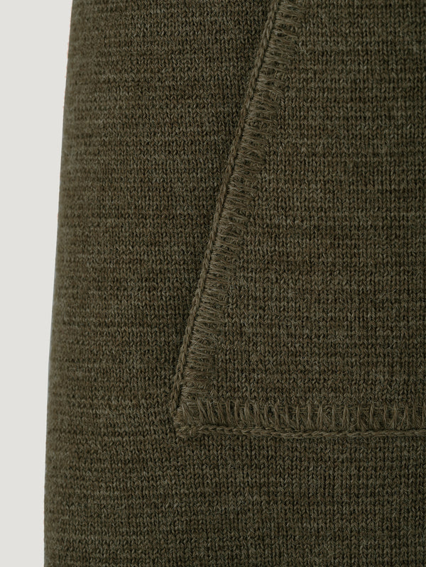 Connolly England | Khaki Wool Drop Back Car Vest