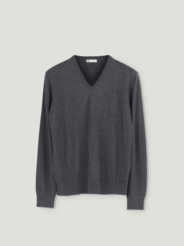 Connolly England | Charcoal Classic V-Neck