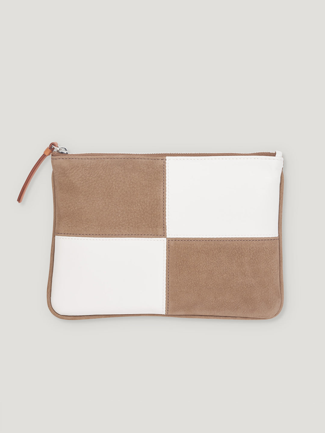 Black and White Large Circuit Pouch Bag with Strap