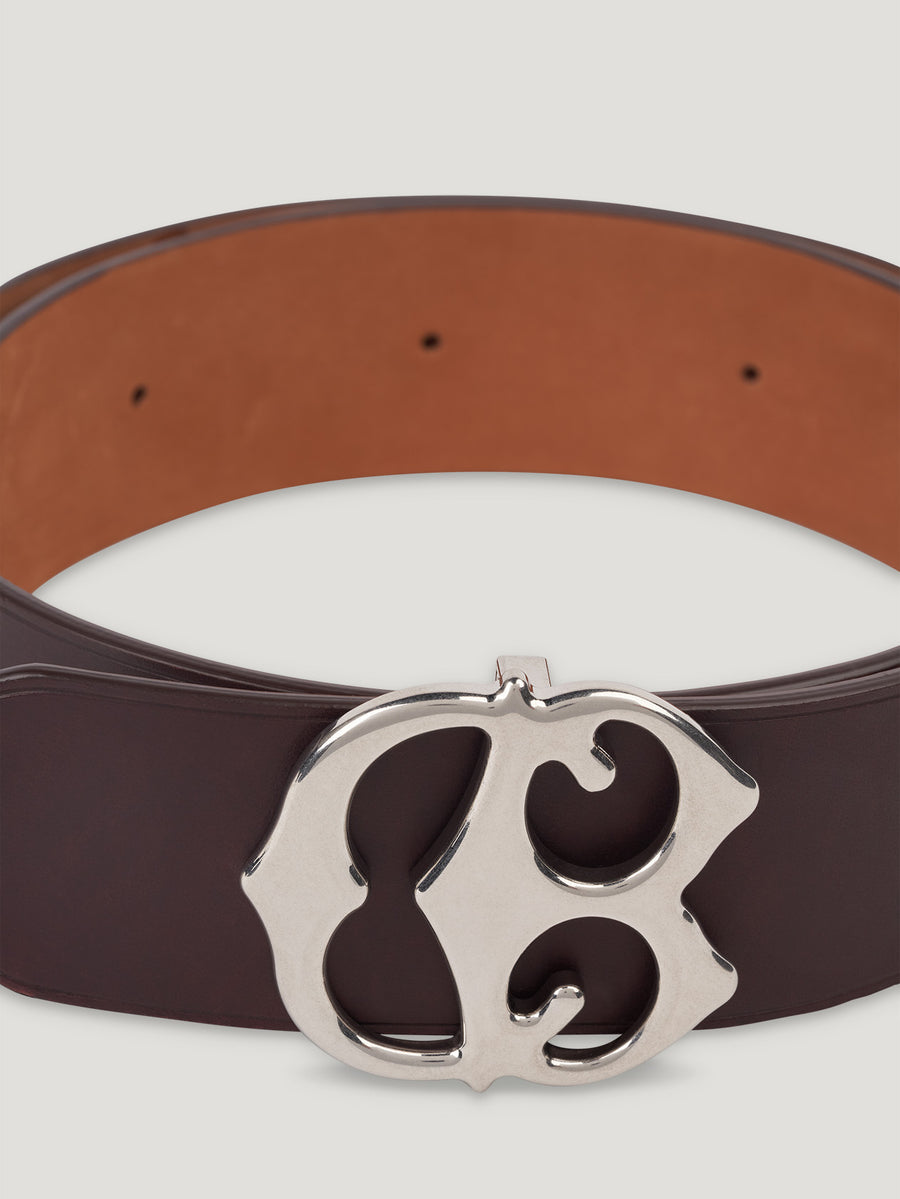 Connolly England | Burgundy Large CB Buckle Belt