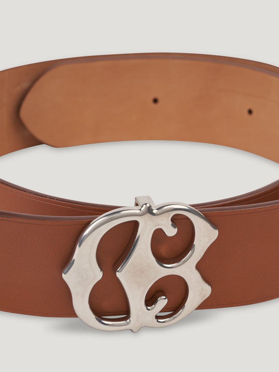 Connolly England | Tan Large CB Buckle Belt