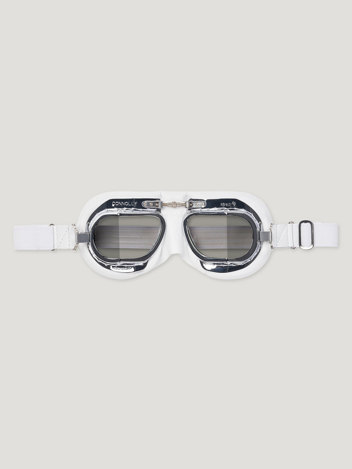 White CB Tinted Driving Goggles - Connolly