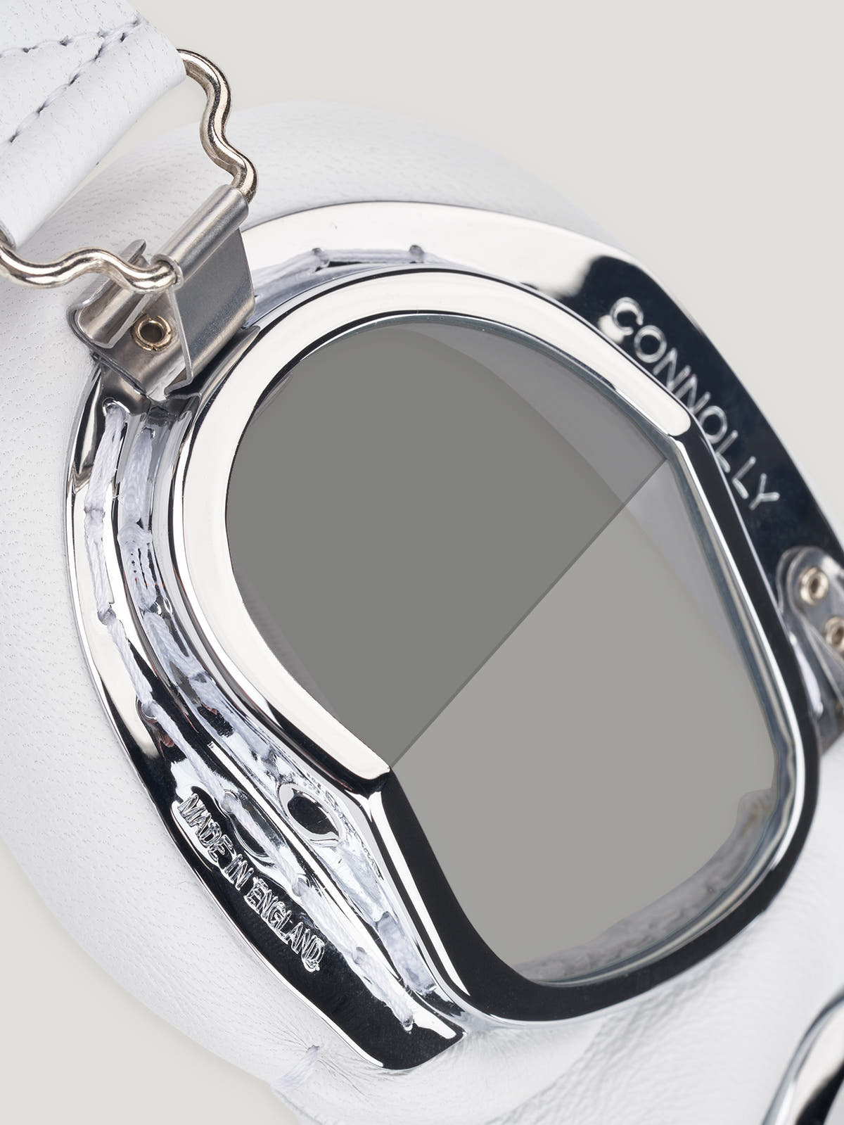 White CB Tinted Driving Goggles - Connolly