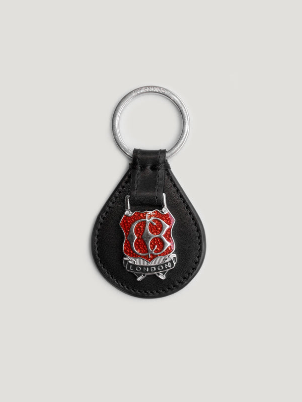 Black Small Enamel Key Ring 1904 - Connolly England