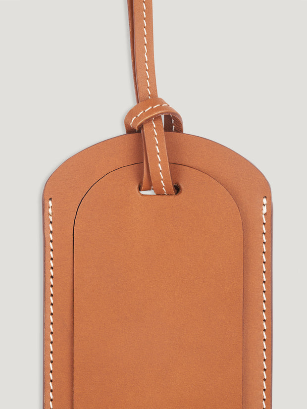 Tan Rectangular Luggage Tag 1904