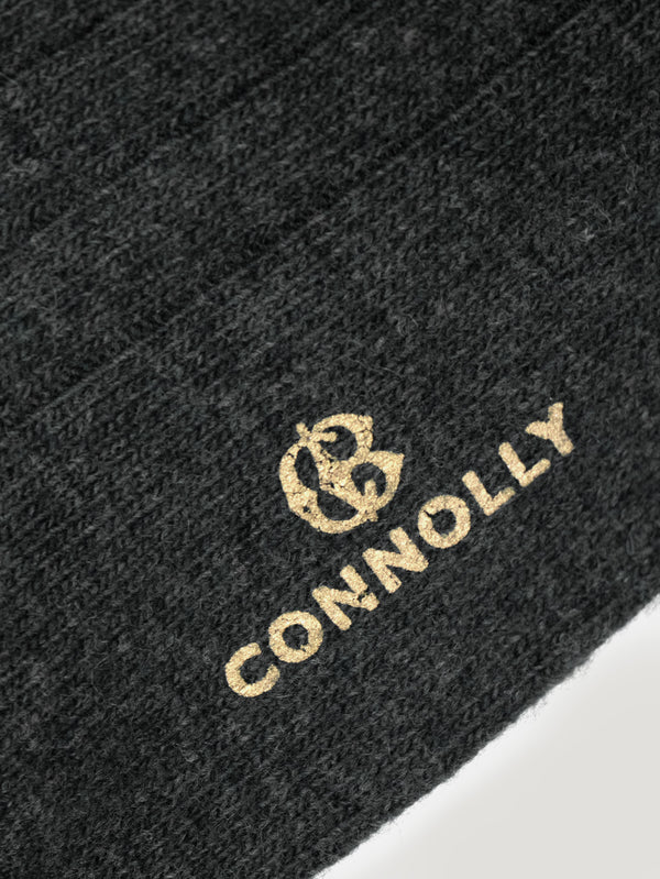 Connolly | Anthracite Calf cashmere Socks