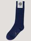 Connolly | Navy Calf Cashmere Socks 