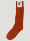 Connolly | Orange Calf Cashmere Socks