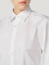 Connolly England | White Fit Pleated Collar Single Cuff Cotton Stretch