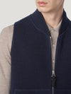 Connolly England | Navy Wool Drop Back Car Vest