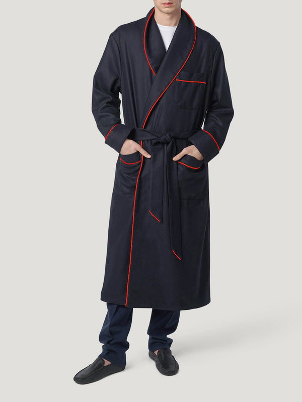 Connolly | Navy/Red Dressing Gown