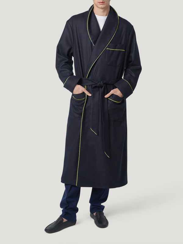Connolly | Navy/Yellow Dressing Gown
