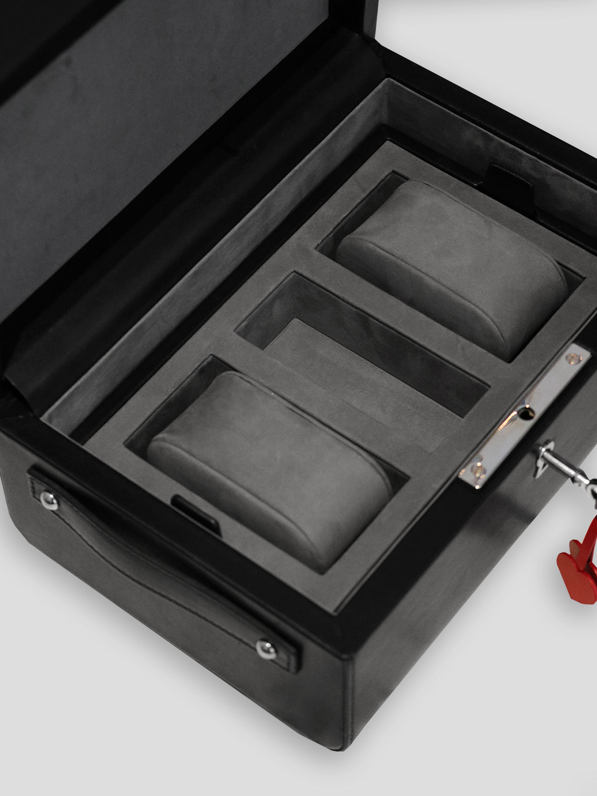 Connolly England | Black Nomadic Chest with Silver Studs 1904
