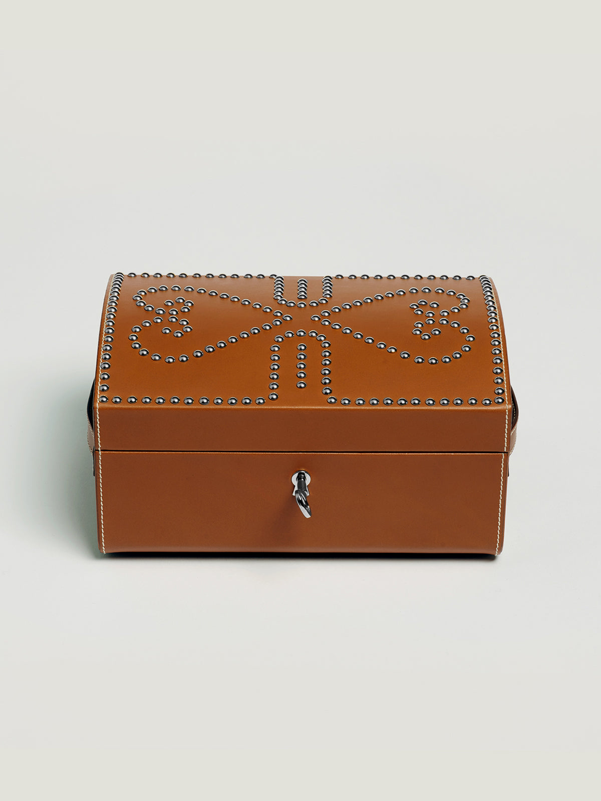 Connolly England | Tan Nomadic Chest with Silver Studs 1904