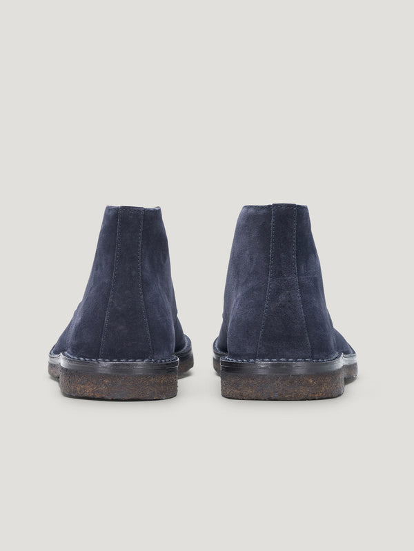 Navy Driving Boots